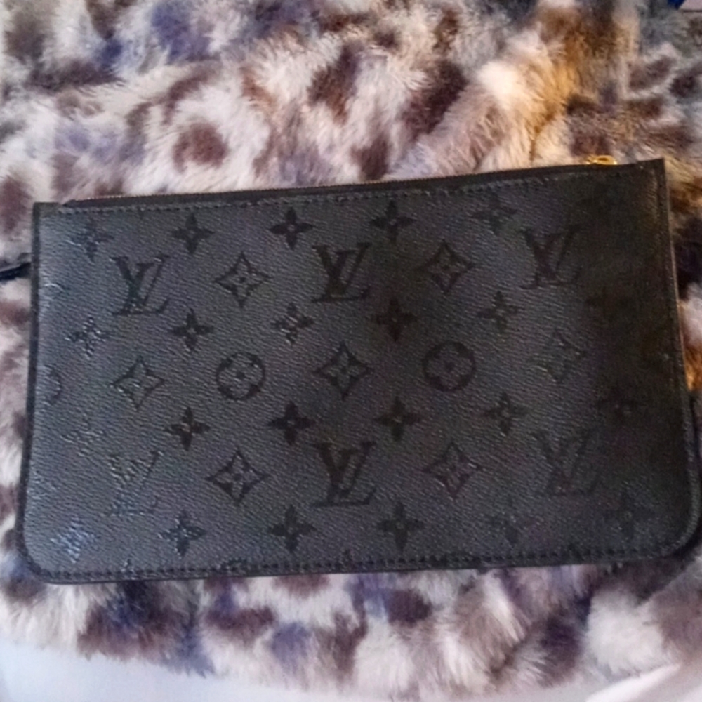 Louis Vuitton black clutch bag